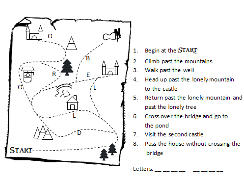 Story map treasure hunt clue